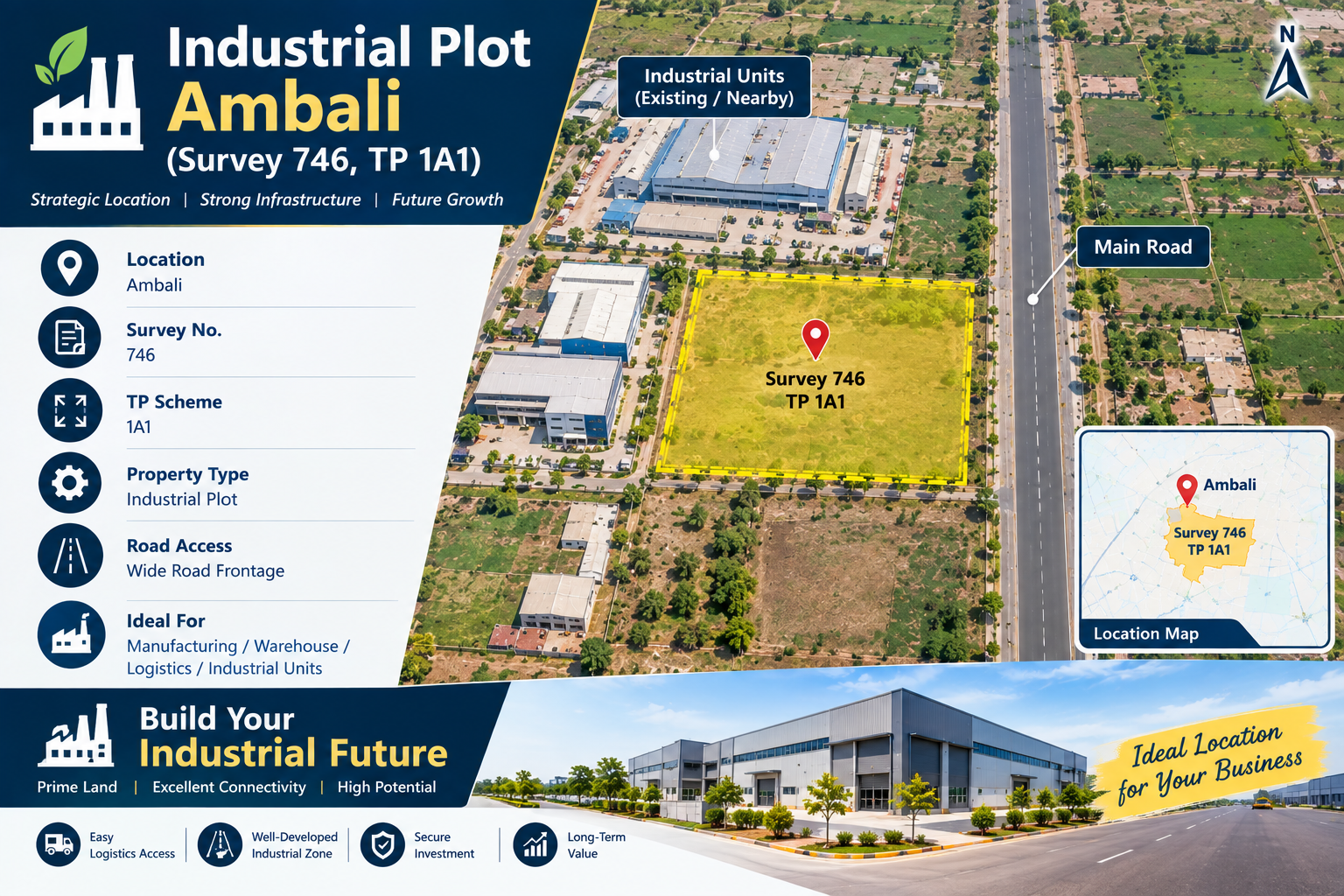 Industrial Plot - Ambali (Survey 746, TP 1A1)